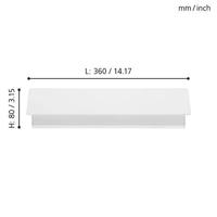Eglo Strakke wandlampZubialde 36cm wit - 99086 - thumbnail
