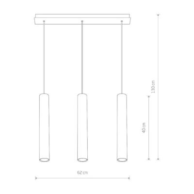 Lyora Kantoor hanglampEye zwart/goud - 7863