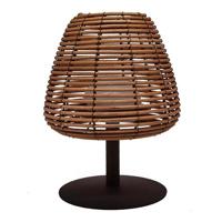 Snoerloze tafellamp - LUMISKY - BOHEME - H25 cm - Natuurlijk rotan - Warm wit en witte LED - thumbnail