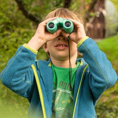 Robuuste kinderverrekijker - BRESSER JUNIOR - ergonomisch - 6x vergroting - groen