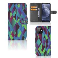 iPhone 12 | 12 Pro (6.1") | Book Case | Abstract Green Blue - thumbnail