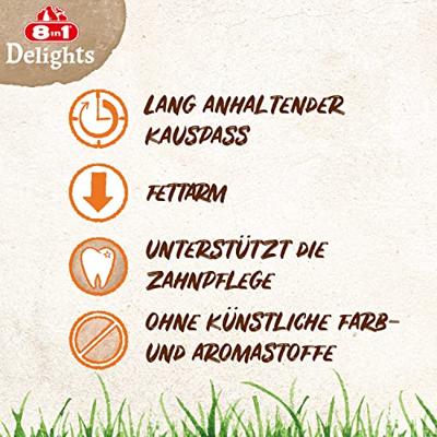8in1 Delights chicken bones XS hondensnacks 1 x 7 stuks