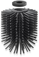 Zack Carvo Toiletborstelhouder - gesloten - staand - zwart 40509 - thumbnail