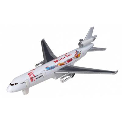 Goki metalen vliegtuig 19 cm wit Goki metalen vliegtuig 19 cm wit