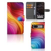 Book Case voor Google Pixel 7A Regenboog - thumbnail