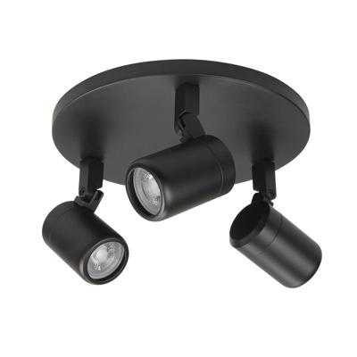 Highlight SpotRain zwart 3-lichts rond - S7372.01