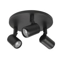 Highlight SpotRain zwart 3-lichts rond - S7372.01 - thumbnail