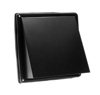 Nedco kaprooster - vierkant - Ø125mm - zwart - RVS - thumbnail