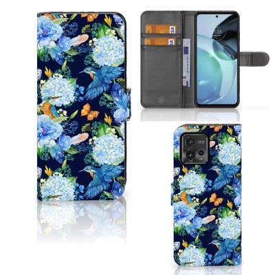 Telefoonhoesje | Met pasjeshouder | voor Motorola Moto G72 IJsvogel