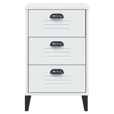 Nachtkastje VIKEN massief grenenhout wit Nachtkastje VIKEN massief grenenhout wit