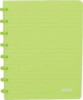 Schrift Atoma A5 lijn 144blz 90gr PP transparant assorti - thumbnail