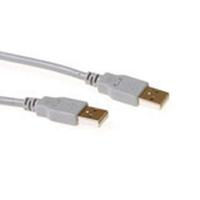 ACT SB2502 2.0 USB-A male/USB-A male | Ivoor | 2 meter - thumbnail