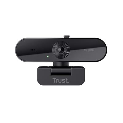 Trust TW-200 ECO Full HD-webcam 1920 x 1080 Pixel Standvoet, Klemhouder Trust TW-200 ECO Full HD-webcam 1920 x 1080 Pixel Standvoet, Klemhouder