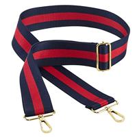 Atlantis BG765 Boutique Adjustable Bag Strap - Navy/Oyster/Yellow - 127 x 5 cm - thumbnail
