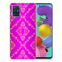 Siliconen Hoesje Samsung Galaxy A51 Barok Roze - thumbnail
