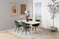Bendt Eetkamerstoel 'Liva' Velvet, kleur Forest Green - thumbnail
