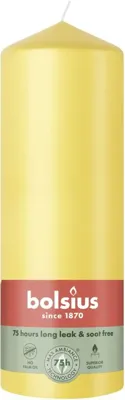 Bolsius stompkaars essentials 6.8x20cm sunny yellow