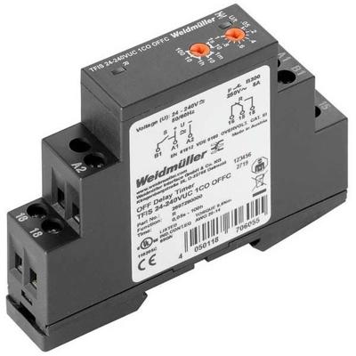 Weidmüller 2697290000 TFIS 24-240VUC 1CO OFFC Tijdrelais 1 stuk(s) Tijdsduur: 0.5 - 360000 s 1x wisselcontact
