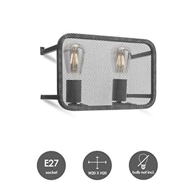 Home sweet home wandlamp Weave 2L - zwart