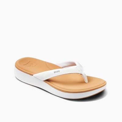 Reef Slippers Cushion Cloud CJ0234 Wit / Bruin-38.5 maat 38.5