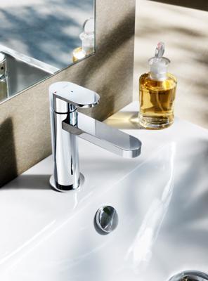 Hotbath Friendo wastafelmengkraan met rechte uitloop, kantelbare perlator zonder waste chroom F003CR Hotbath Friendo wastafelmengkraan met rechte uitloop, kantelbare perlator zonder waste chroom F003CR