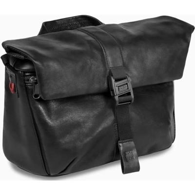 Wotancraft Pilot Travel Camera Bag 7L - black leather