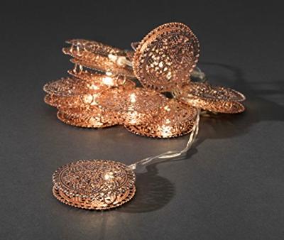 Konstsmide 3147-603 Motief lichtketting Binnen werkt op batterijen Aantal lampen 10 LED Warmwit Verlichte lengte: 0.9 m