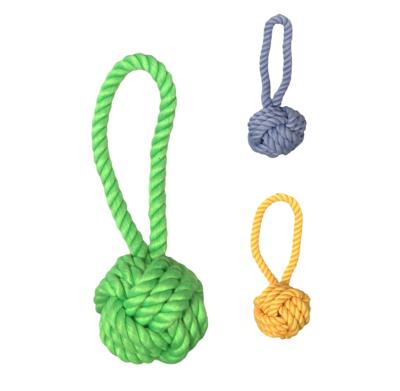 Nobleza Honden touwbal met lus - 18 cm