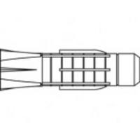 TOOLCRAFT TO-5455089 Plug 51 mm 100 stuk(s) - thumbnail