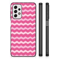 Samsung Galaxy A23 Back Case Waves Pink - thumbnail