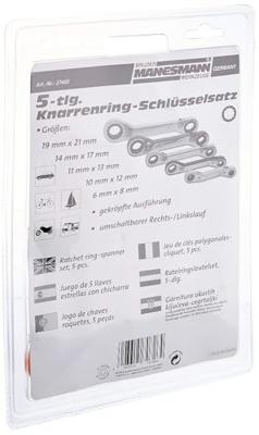 Brüder Mannesmann Ring-ratelsleutelset 5 dlg (Hobby) - 27405