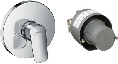 Hansgrohe Logis douchemengkraan complete set afbouwdeel, chroom
