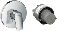 Hansgrohe Logis douchemengkraan complete set afbouwdeel, chroom - thumbnail