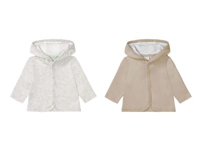 lupilu 2 baby vestjes (Lichtgrijs/Beige, 86/92)