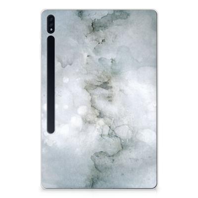 Tablethoes Samsung Galaxy Tab S7 Plus | S8 Plus Painting Grey Tablethoes Samsung Galaxy Tab S7 Plus | S8 Plus Painting Grey