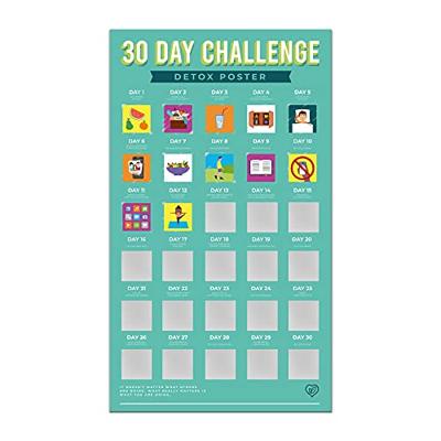Gift Republic 30 Dagen Uitdaging Poster Fitness Detox