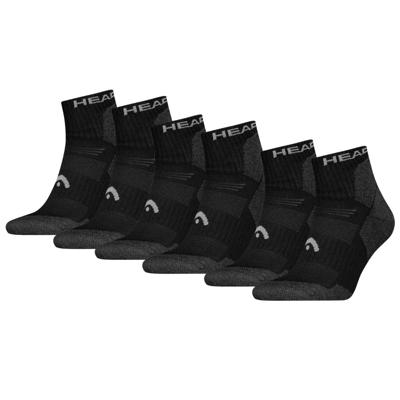 HEAD Wandelsokken All Climates Hiking Quarter 6-pack Zwart-43/46