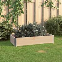 VidaXL Plantenbak verhoogd 50x100 cm massief grenenhout - thumbnail