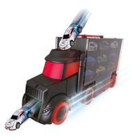 Toi-Toys Turbo racers vrachtwagen met 6 pull-back raceauto&apos;s - thumbnail