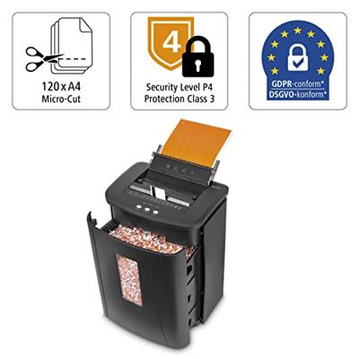 Hama Papiervernietiger Premium AutoM120 Shredder Met Veiligheidsniveau E3 P4 T4 Hama Papiervernietiger Premium AutoM120 Shredder Met Veiligheidsniveau E3 P4 T4