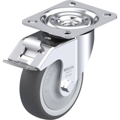 Blickle L-PATH 100KF-FI Zwenkwiel met rem Wieldiameter: 100 mm Draagvermogen (max.): 200 kg 1 stuk(s)