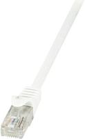 LogiLink CP2031U RJ45 Netwerkkabel, patchkabel CAT 6 U/UTP 1.00 m Wit Snagless 1 stuk(s) - thumbnail