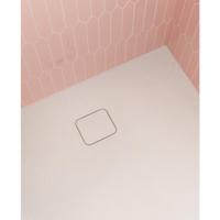 Douchevloer Riho Basel Slate 100x80 cm Incl. Afvoercover Mat Wit - thumbnail