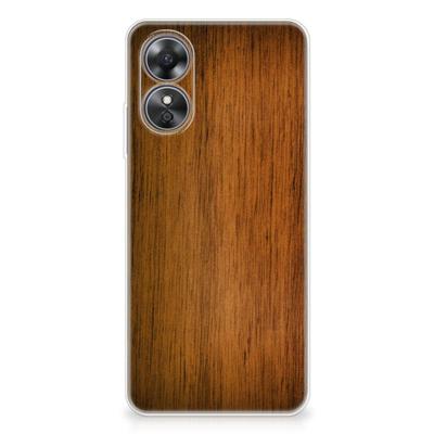 OPPO A17 | Bumper Hoesje | Donker Hout OPPO A17 | Bumper Hoesje | Donker Hout
