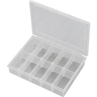 TRU COMPONENTS EKB-203 Assortimentsdoos (l x b x h) 139 x 95 x 25 mm Aantal vakken: 10 Variabele onderverdeling Inhoud 1 stuk(s) - thumbnail