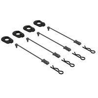 Body Clip Retainers 1/5 Scale (Black, 4) (ARA390294) - thumbnail