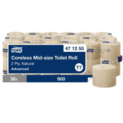 Tork Natural toiletpapier, T7 Advanced, pak van 36 rollen