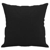 Sierkussens 2 st 40x40 cm microvezelstof zwart - thumbnail