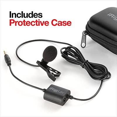 IK Multimedia MIC LAV Spraakmicrofoon Dasspeld Zendmethode:Kabelgebonden Incl. klem, Incl. windkap Kabelgebonden
