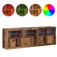 Dressoir Oud hout 202 x 37 x 67 cm Bewerkt hout - thumbnail